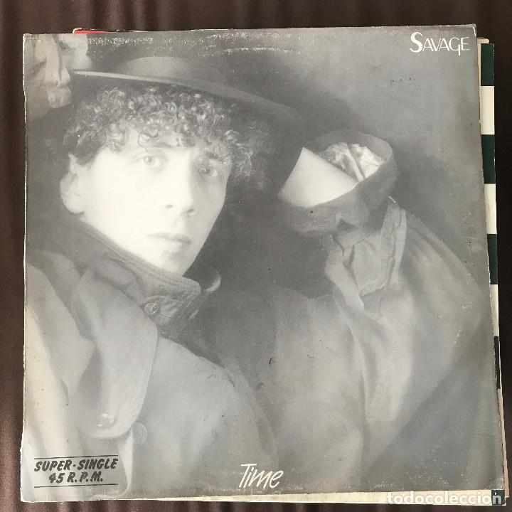 Discos de vinilo: SAVAGE - TIME - 12 MAXISINGLE HISPAVOX 1985 - Foto 1