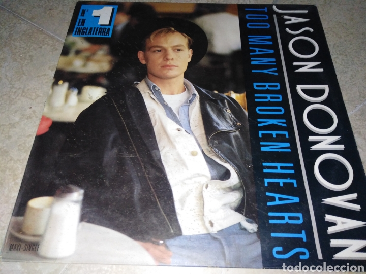 Discos de vinilo: JASON DONOVAN-TOO MANY BROKEN HEARTS - Foto 1
