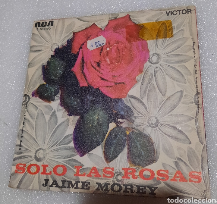 Discos de vinilo: Jaime Morey - solo las rosas - Foto 2