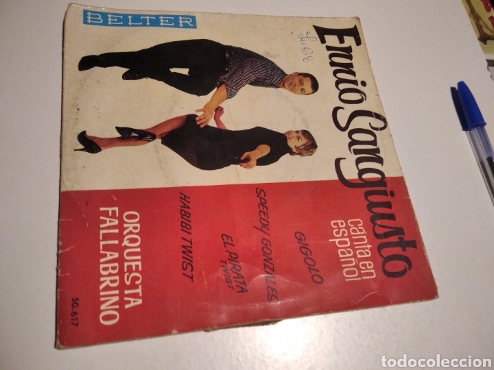 Discos de vinilo: Single Ennio Sangiusto, gigol&oacute; - Foto 1