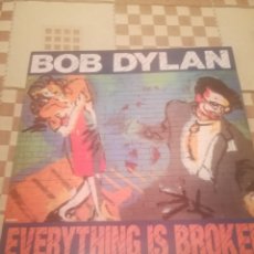 Discos de vinilo: BOB DYLAN.EVERYTHING IS BROKEN.DEAD MAN DEAD MAN.I WANT YOU.UK 1989.CBS 655358 6.45RPM.. Lote 232758210