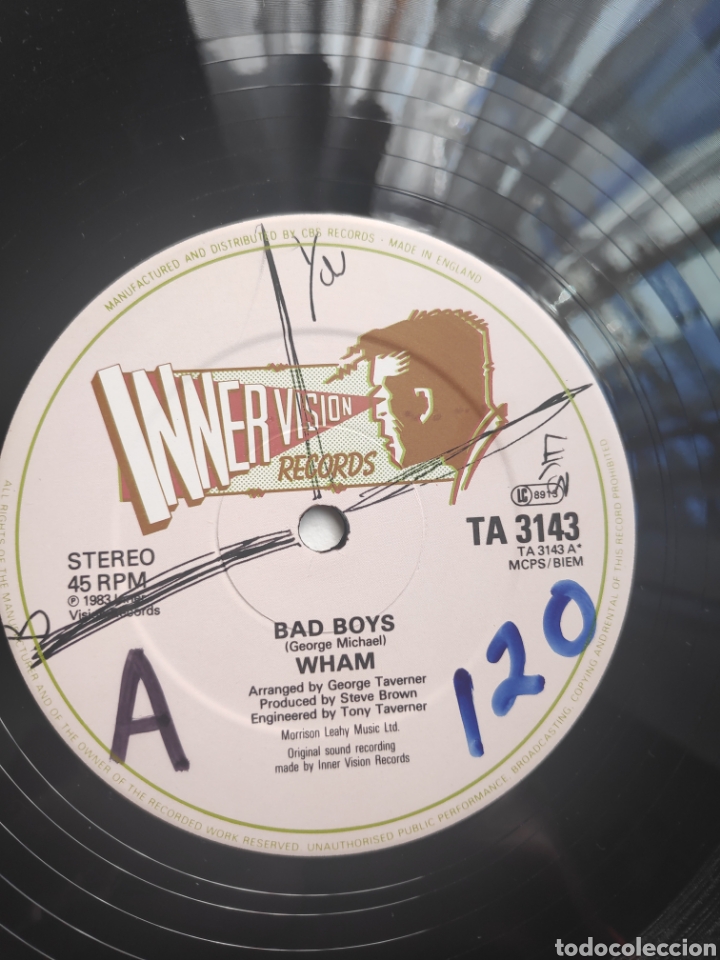 Discos de vinilo: Vinilo maxi single - Wham - Bad boys - 12 - Foto 2