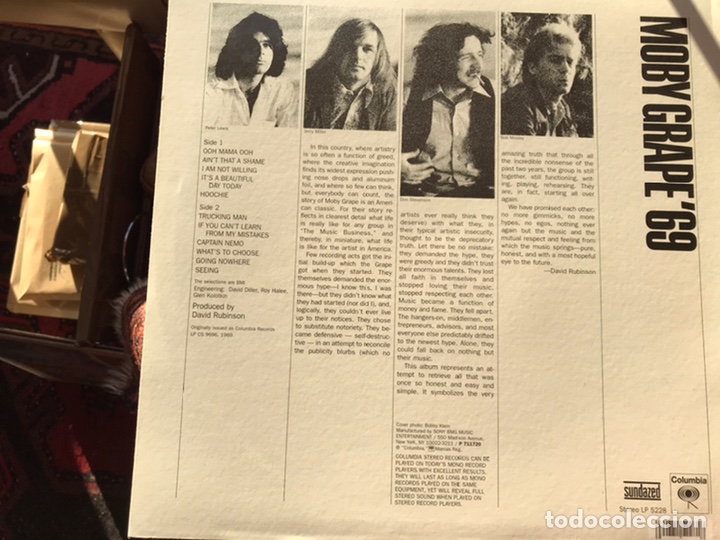 Discos de vinilo: Moby Grape 69 - Foto 2