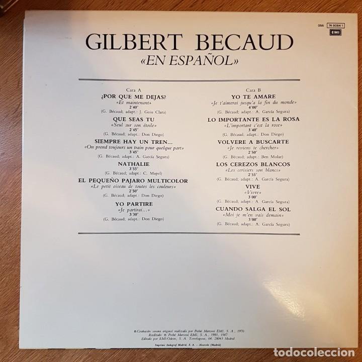 Discos de vinilo: LP GILBERT BECAUD EN ESPA&Ntilde;OL - Foto 2