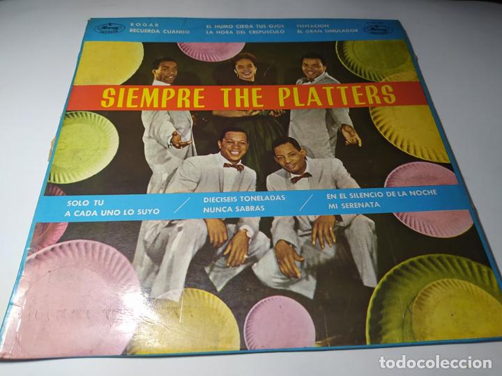 LP - THE PLATTERS ‎– SIEMPRE THE PLATTERS - 125 264 MCL - MONO (VG+ / VG+) SPAIN 1962 (Música - Discos - LP Vinilo - Funk, Soul y Black Music)