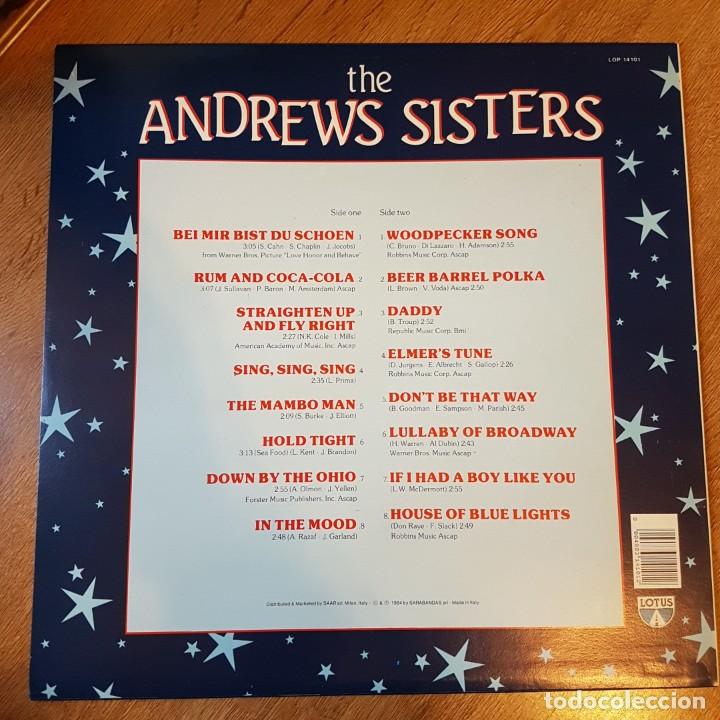 Discos de vinilo: LP THE ANDREWS SISTERS - Foto 2