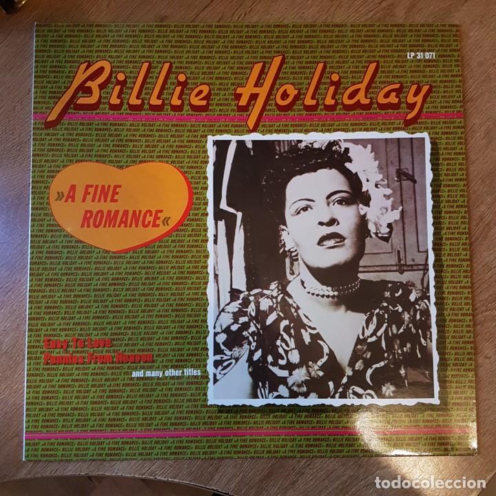 Discos de vinilo: LP BILLIE HOLIDAY. A FINE ROMANCE - Foto 1