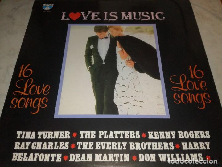 Discos de vinilo: LOVE IS MUSIC-16 LOVE SONGS