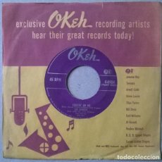 Discos de vinilo: THE TRENIERS. ROCKING ON SUNDAY NIGHT/ CHEATIN' ON ME. OKEH, USA 1952 SINGLE