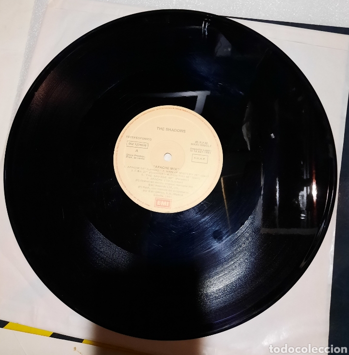 Discos de vinilo: The shadows - apache mix - Foto 3