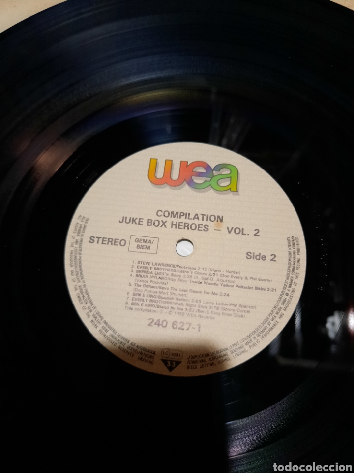 Discos de vinilo: Juke box h&eacute;roes. Recopilatorio - Foto 3