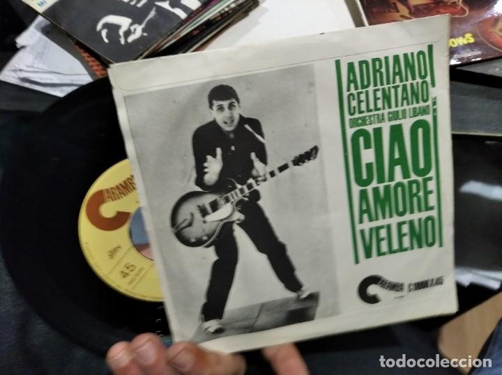 Discos de vinilo: SINGLE ADRIANO CELENTANO CIAO AMORE VELENO - Foto 2