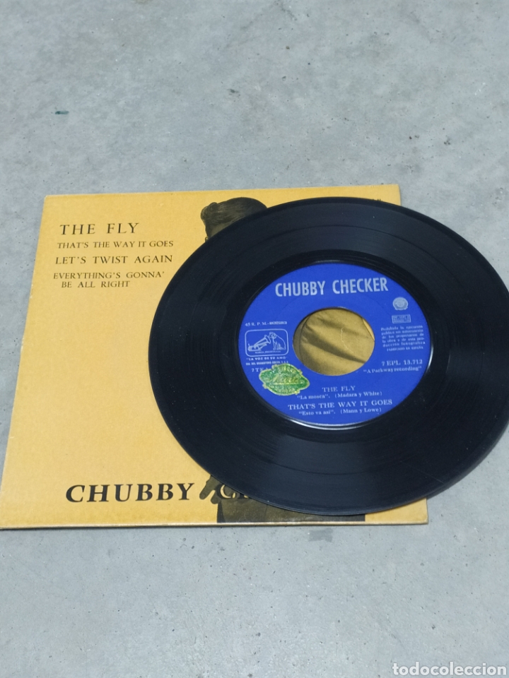 Discos de vinilo: CHUBBY CHECKER * THE FLY +3 * EP ESPA&Ntilde;A 1962 ODEON - Foto 4
