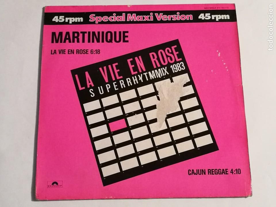 Discos de vinilo: Martinique - La Vie En Rose - 1983 - Foto 1