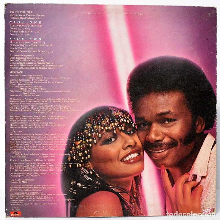 Discos de vinilo: Peaches & Herb - Twice the Fire. LP - Foto 2