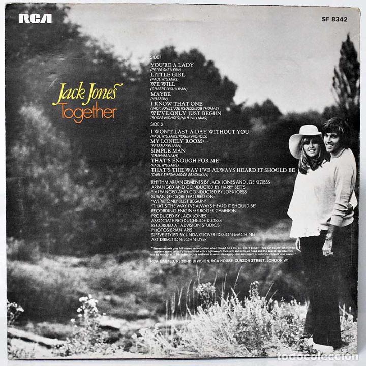 Discos de vinilo: Jack Jones - Together. LP - Foto 2
