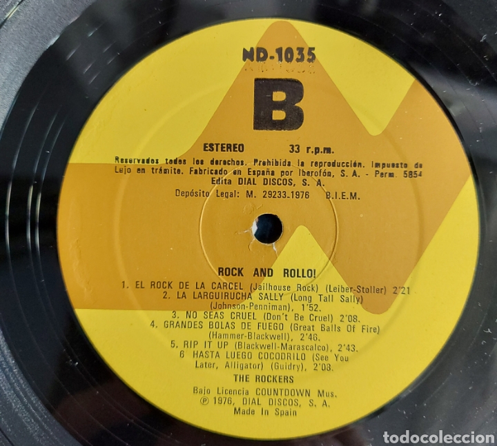Discos de vinilo: LP ROCK AND ROLLO - ESPA&Ntilde;A 1976 - Foto 3