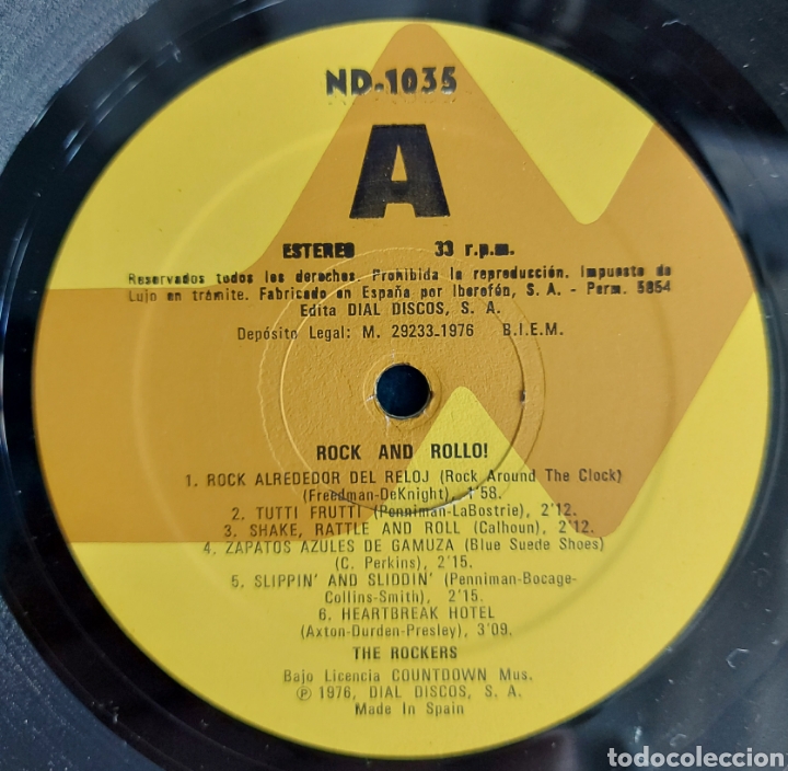 Discos de vinilo: LP ROCK AND ROLLO - ESPA&Ntilde;A 1976 - Foto 4