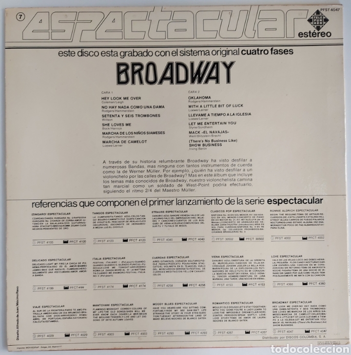 Discos de vinilo: LP Broadway - espectacular - Foto 2
