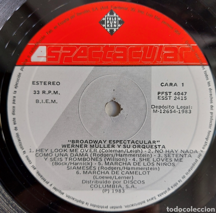 Discos de vinilo: LP Broadway - espectacular - Foto 3