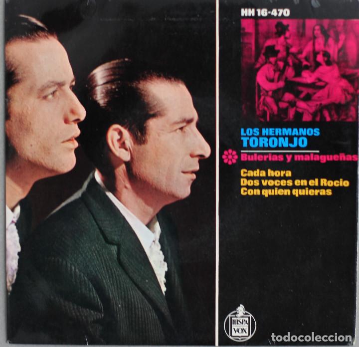 Discos de vinilo: LOS HERMANOS TORONJO// CADA HORA+2// EP//1964// HISPAVOX - Foto 1