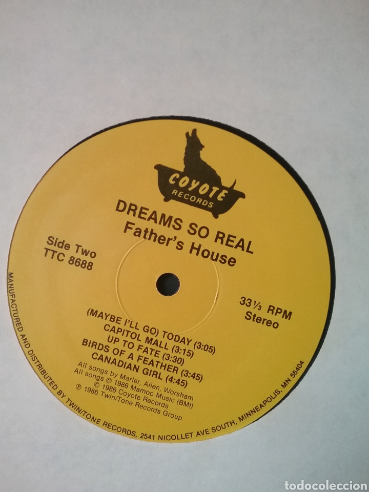 Discos de vinilo: DREAMS SO REAL 1986 COYOTE RECORDS - Foto 4