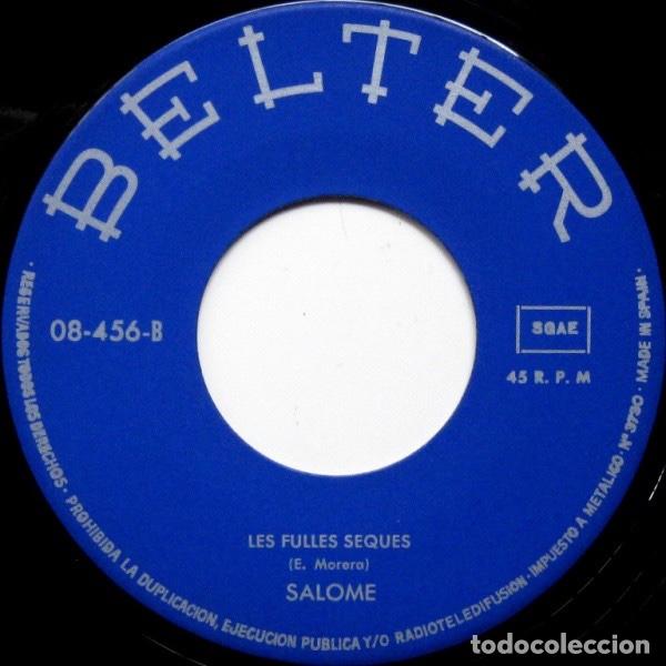 Discos de vinilo: Es La Moreneta / Les Fulles Seques - Salom&eacute; (2) - Foto 3