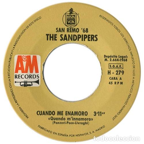 Discos de vinilo: Cuando Me Enamoro - The Sandpipers - Foto 2