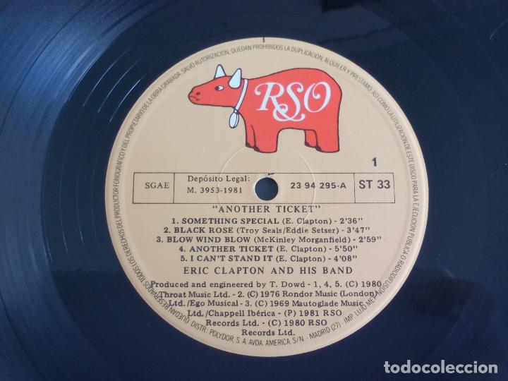 Discos de vinilo: ERIC CLAPTON ANOTHER TICKET. .1981. LP - Foto 2