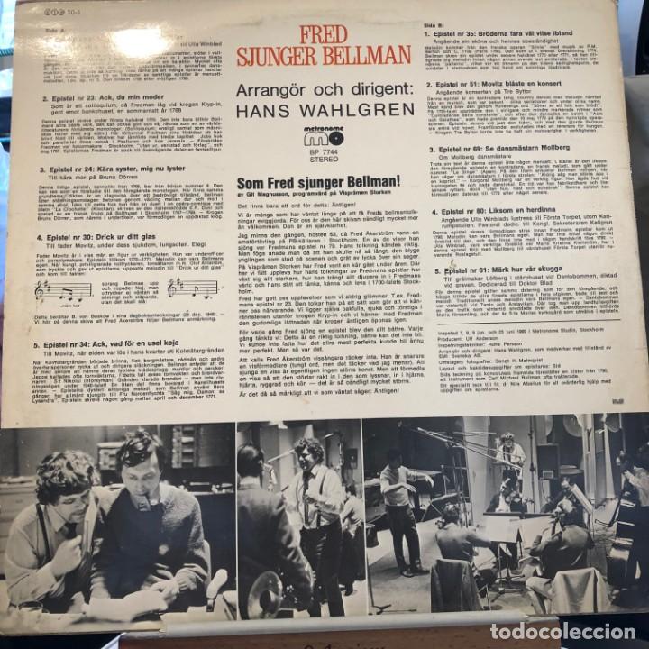 Discos de vinilo: LP sueco de Fred Akerstr&ouml;m a&ntilde;o 1969 reedici&oacute;n - Foto 2