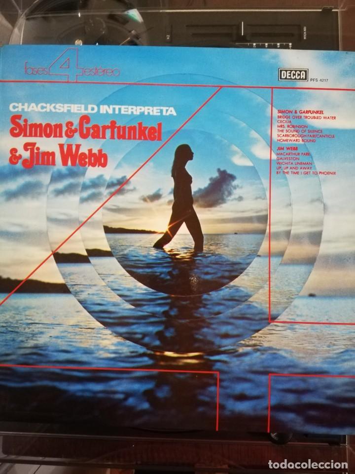 Discos de vinilo: Chacksfield interpreta a Simon & Garfunkel & Jim Webb LP vinilo - Foto 1