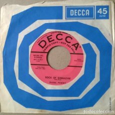 Discos de vinilo: HANK PENNY. ROCK OF GIBRALTAR/ SOUTHERN FRIED CHICKEN. DECCA, USA 1956 SINGLE PROMOCIONAL