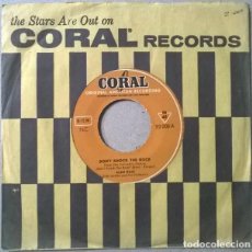 Discos de vinilo: ALAN DALE. DON'T KNOCK THE ROCK/ YOU'RE JUST RIGHT. CORAL, GERMANY 1956 SINGLE