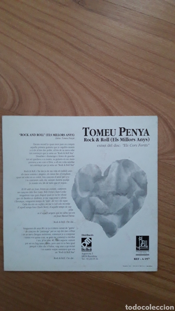 Discos de vinilo: TOMEU PENYA. ELS CORS FERITS - Foto 2