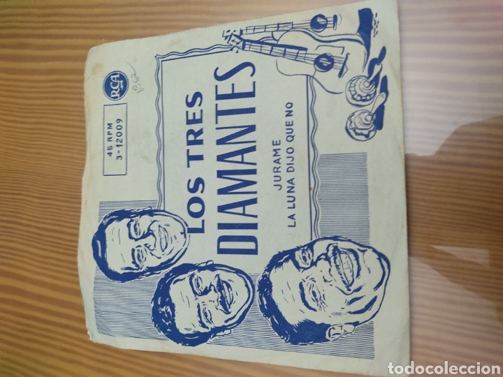 Discos de vinilo: Disco vinilo single LOS TRES DIAMANTES - Foto 1