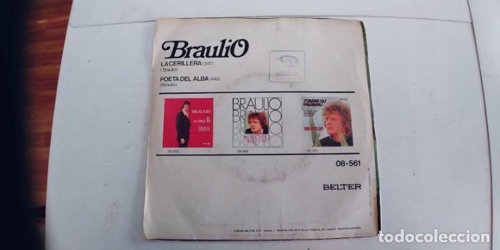 Discos de vinilo: BRAULIO-SINGLE LA CERILLERA - Foto 2