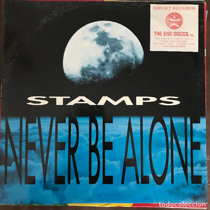 Discos de vinilo: STAMPS - NEVER BE ALONE - 12 MAXISINGLE DIG IT 1994 - Foto 1