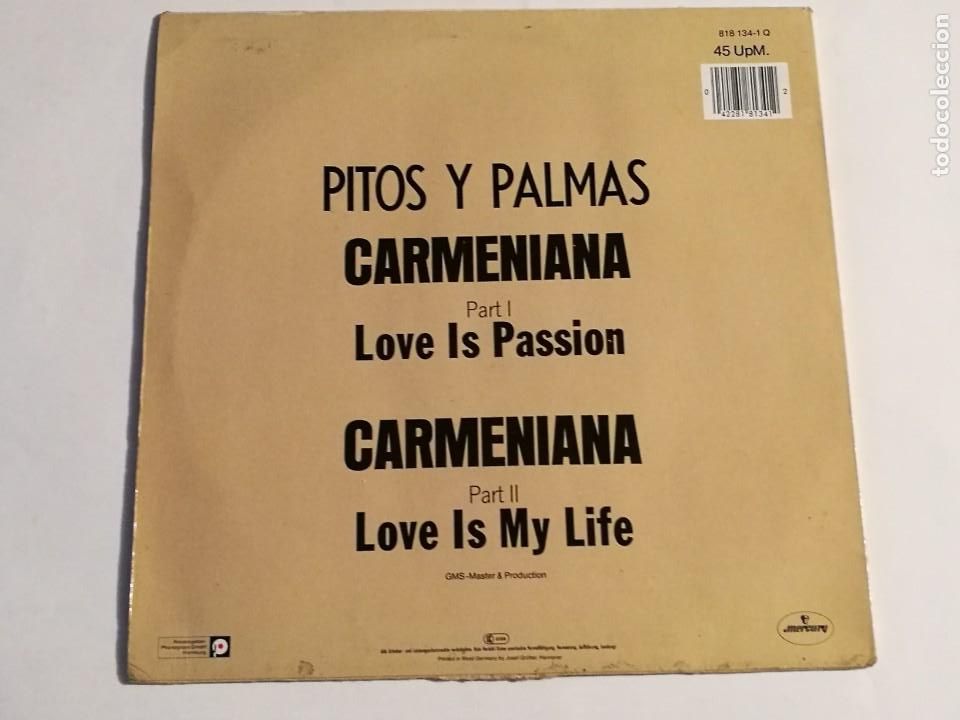 Discos de vinilo: Pitos Y Palmas - Carmeniana - 1983 - Foto 2