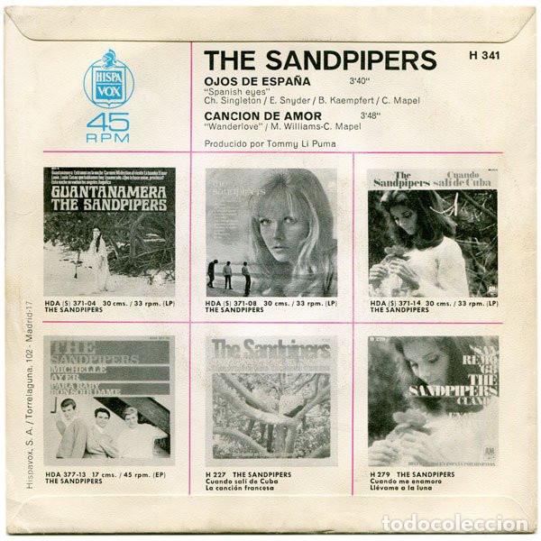 Discos de vinilo: Ojos De Espa&ntilde;a - The Sandpipers - Foto 2