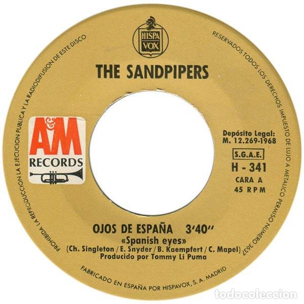 Discos de vinilo: Ojos De Espa&ntilde;a - The Sandpipers - Foto 3