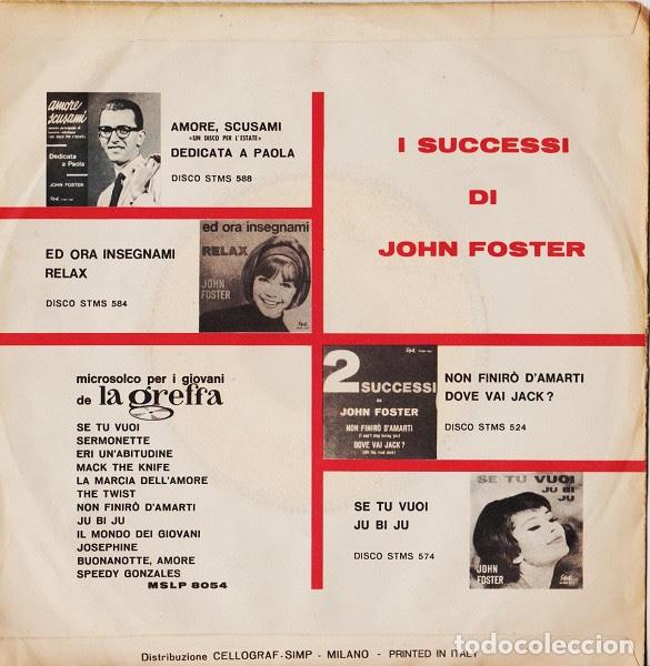 Discos de vinilo: Io E Te - John Foster (9) - Foto 2