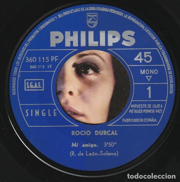 Discos de vinilo: Mi Amigo / Encuentro - Roc&iacute;o D&uacute;rcal - Foto 3