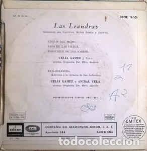Discos de vinilo: Las Leandras - Celia G&aacute;mez - Foto 2