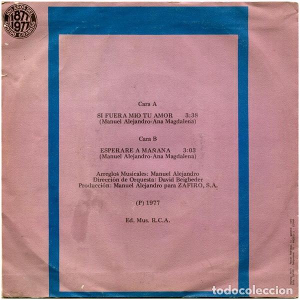 Discos de vinilo: Si Fuera Mio Tu Amor - Marisol - Foto 2