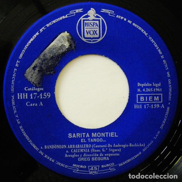 Discos de vinilo: El Tango... Vol. 1 - Sara Montiel - Foto 3
