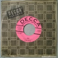 Discos de vinilo: STAN LITTLE. BLOCK PARTY ROCK/ SHY. DECCA, USA 1958 SINGLE PROMOCIONAL
