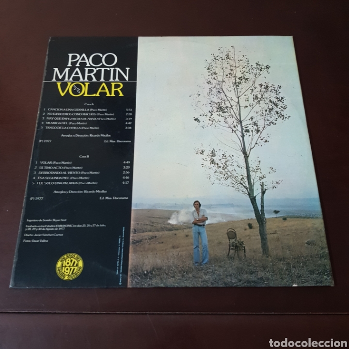 Discos de vinilo: PACO MARTIN - VOLAR - Foto 3