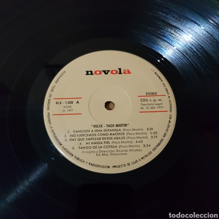 Discos de vinilo: PACO MARTIN - VOLAR - Foto 6
