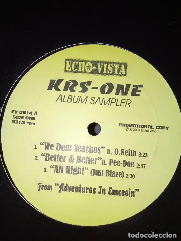 Discos de vinilo: KRS-One - Album sampler - EP Vinilo - Foto 1