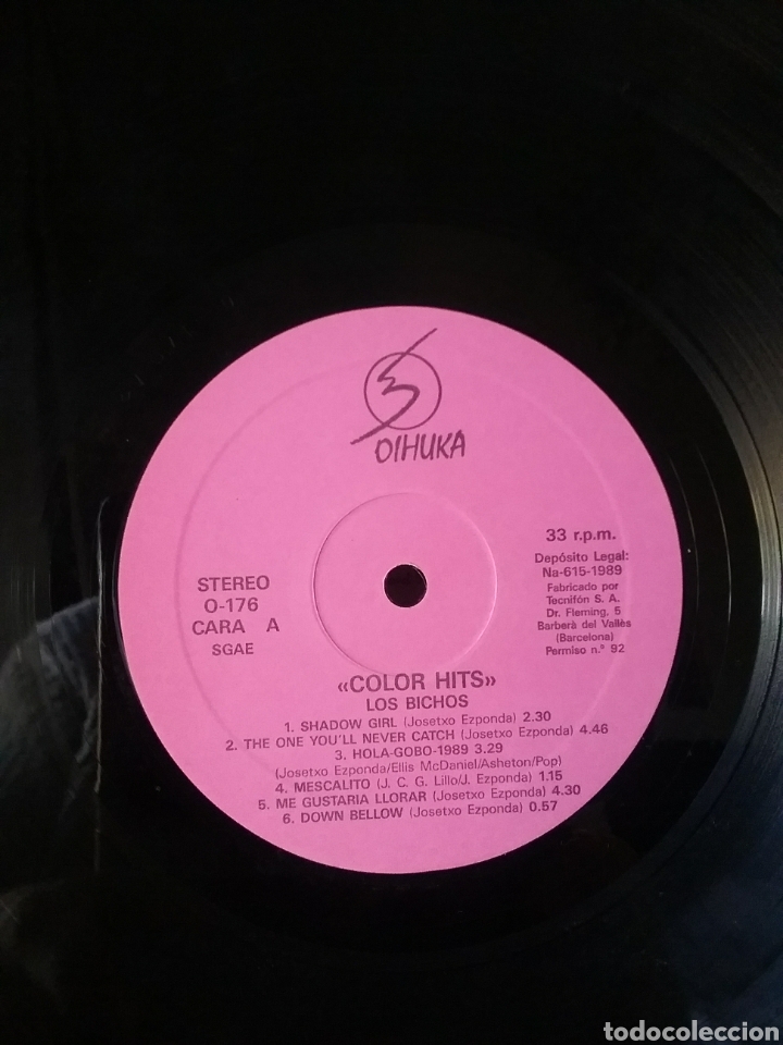Discos de vinilo: LOS BICHOS 1989 OIHUKA RECORDS - Foto 5
